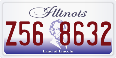IL license plate Z568632