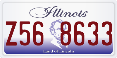 IL license plate Z568633