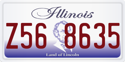 IL license plate Z568635