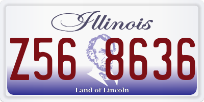 IL license plate Z568636