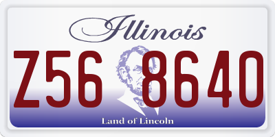 IL license plate Z568640