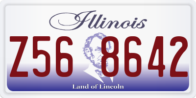 IL license plate Z568642