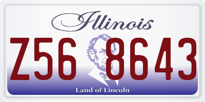 IL license plate Z568643