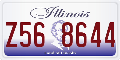 IL license plate Z568644