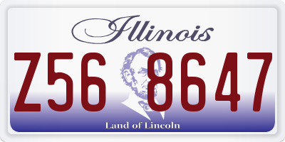 IL license plate Z568647