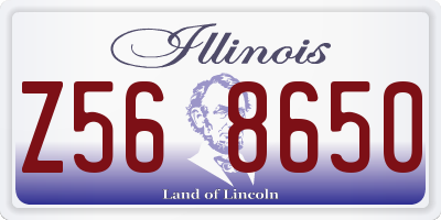 IL license plate Z568650