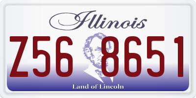 IL license plate Z568651
