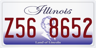 IL license plate Z568652