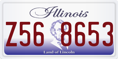 IL license plate Z568653