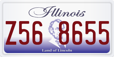 IL license plate Z568655