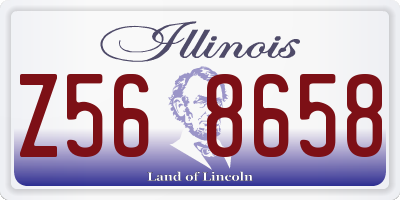 IL license plate Z568658