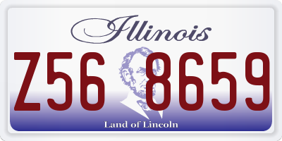 IL license plate Z568659