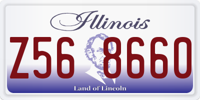 IL license plate Z568660