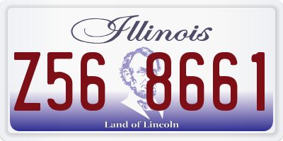 IL license plate Z568661