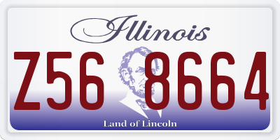 IL license plate Z568664