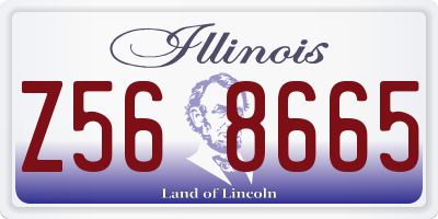 IL license plate Z568665