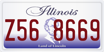 IL license plate Z568669