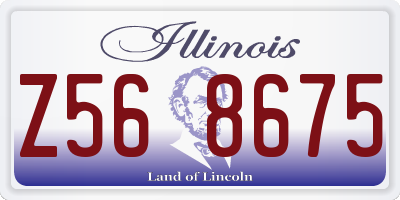 IL license plate Z568675