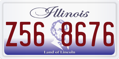IL license plate Z568676