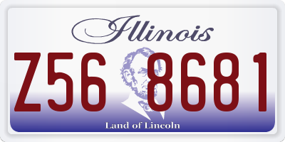 IL license plate Z568681
