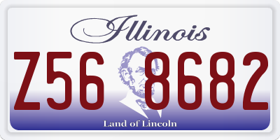IL license plate Z568682