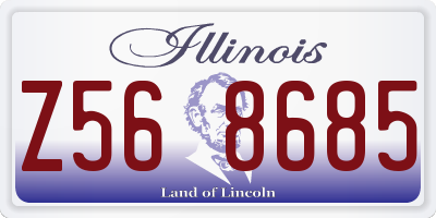 IL license plate Z568685