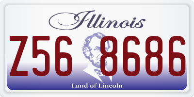IL license plate Z568686
