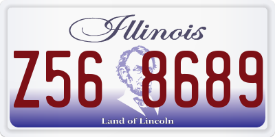 IL license plate Z568689