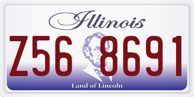 IL license plate Z568691