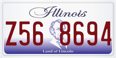 IL license plate Z568694