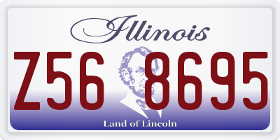 IL license plate Z568695