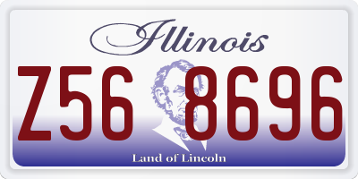 IL license plate Z568696