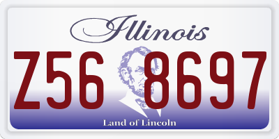 IL license plate Z568697