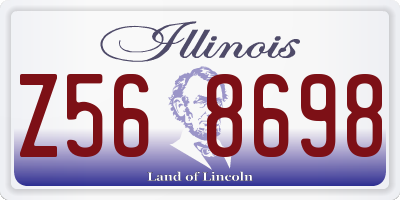 IL license plate Z568698