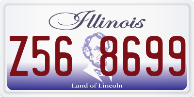 IL license plate Z568699