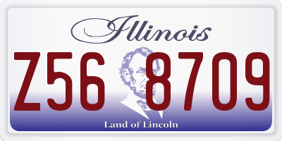 IL license plate Z568709