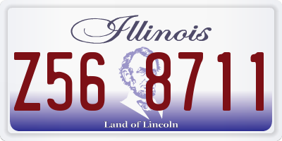 IL license plate Z568711