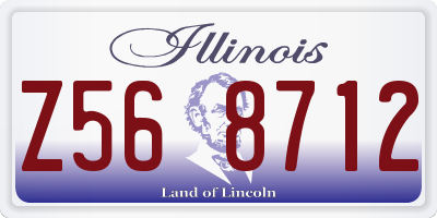 IL license plate Z568712