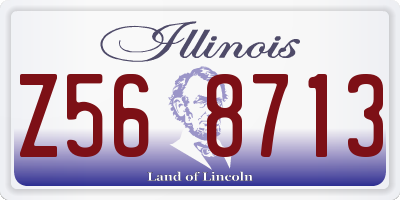 IL license plate Z568713