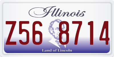 IL license plate Z568714