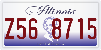 IL license plate Z568715