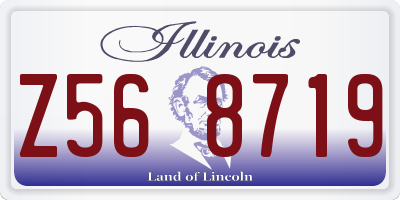 IL license plate Z568719