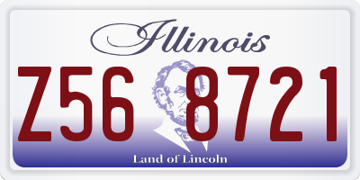 IL license plate Z568721