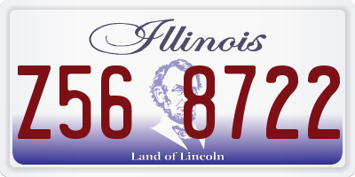 IL license plate Z568722