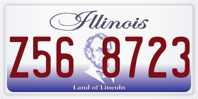 IL license plate Z568723