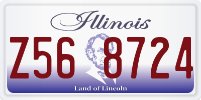 IL license plate Z568724