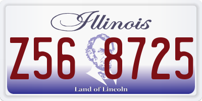 IL license plate Z568725