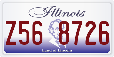 IL license plate Z568726