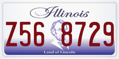 IL license plate Z568729