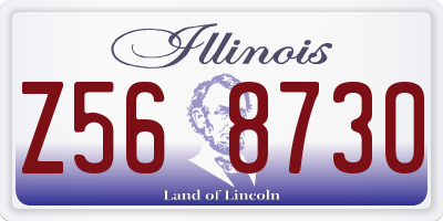 IL license plate Z568730